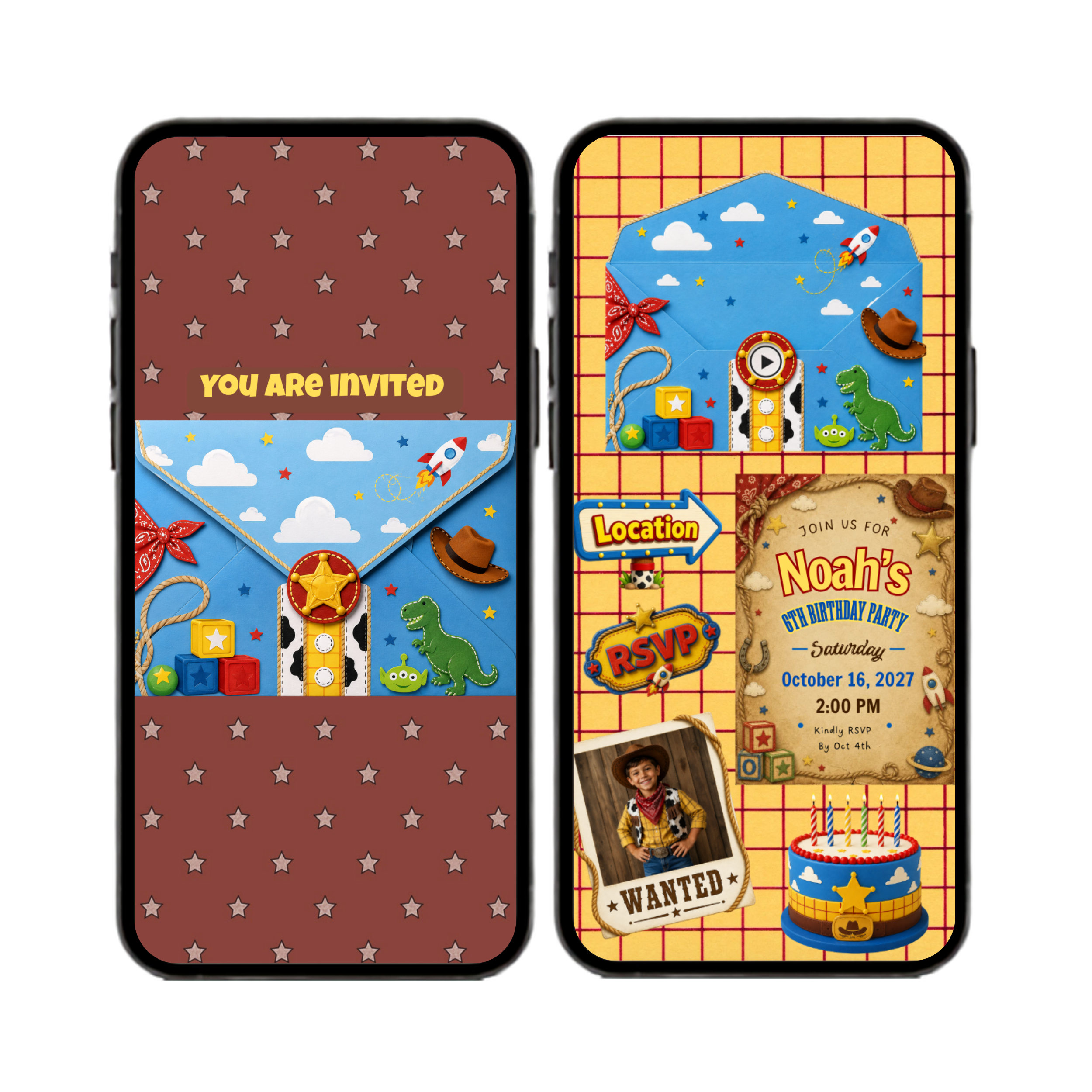 Toy Story Birthday Interactive Invitation