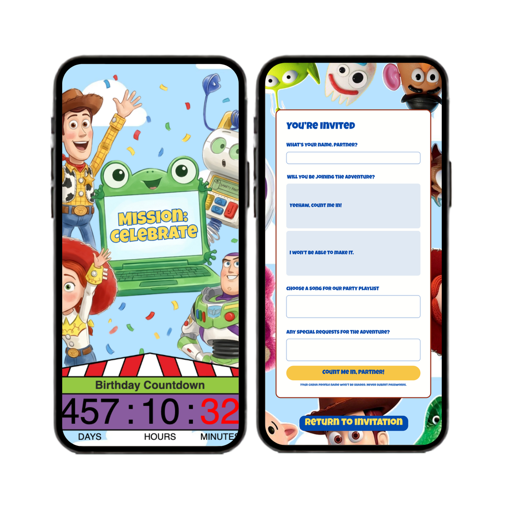 Toy Story Birthday Interactive Invitation