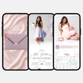 Pink & Lilac Quinceañera Interactive Invitation