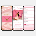 Pink & Gold Quinceañera Interactive Invitation