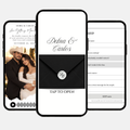 Classic Black & White Wedding Interactive Invitation