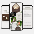 Brown & Ivory Wedding Interactive Invitation (Spanish)