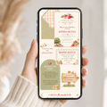 Apple of My Eye Baby Shower Interactive Invitation | Editable Canva Template
