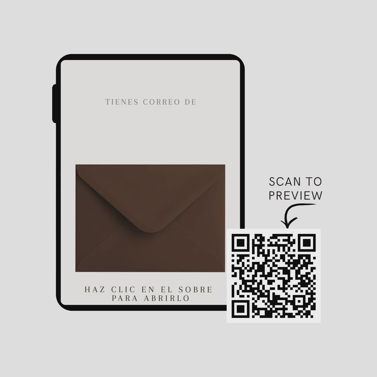 Brown & Ivory Wedding Interactive Invitation (Spanish)